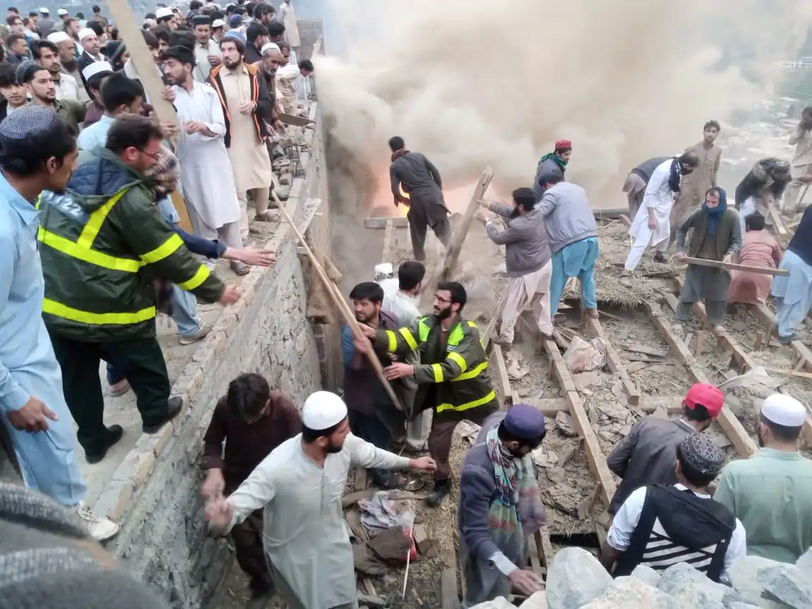 سوات کے گاؤں آئین میں آتشزدگی سے گیارہ مکانات خاکستر ہو گئے