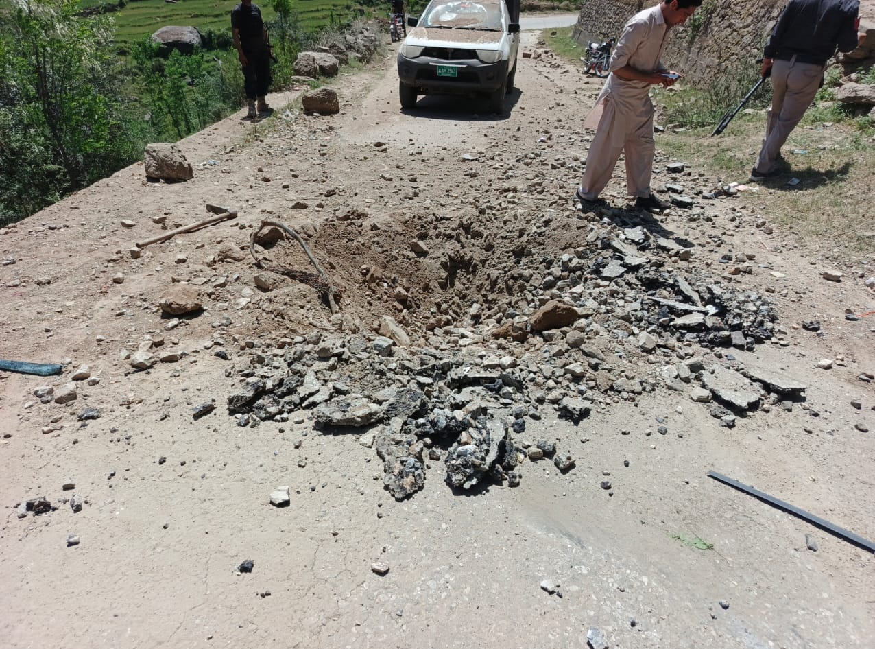Blast on Shangla police in Shangla
