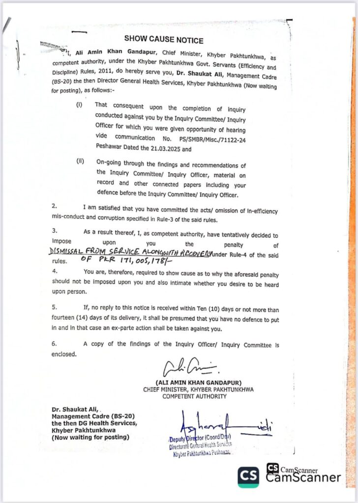 خیبرپختونخوا میں ادویات کے بڑے اسکینڈل کا انکشاف، 12 افسران کے خلاف کارروائی